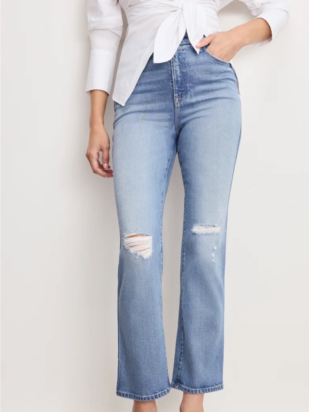 Good American Good Curve Straight Jeans  indigo
